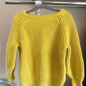 Hanna Andersson Bright Yellow Crew Neck Sweater